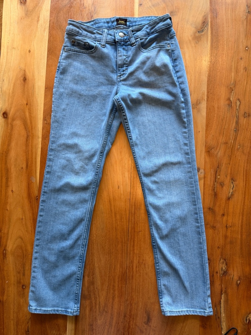Lee Classic Americana Mid 2010s Blue High Rise‎ Tapered Jeans (VGUC)
